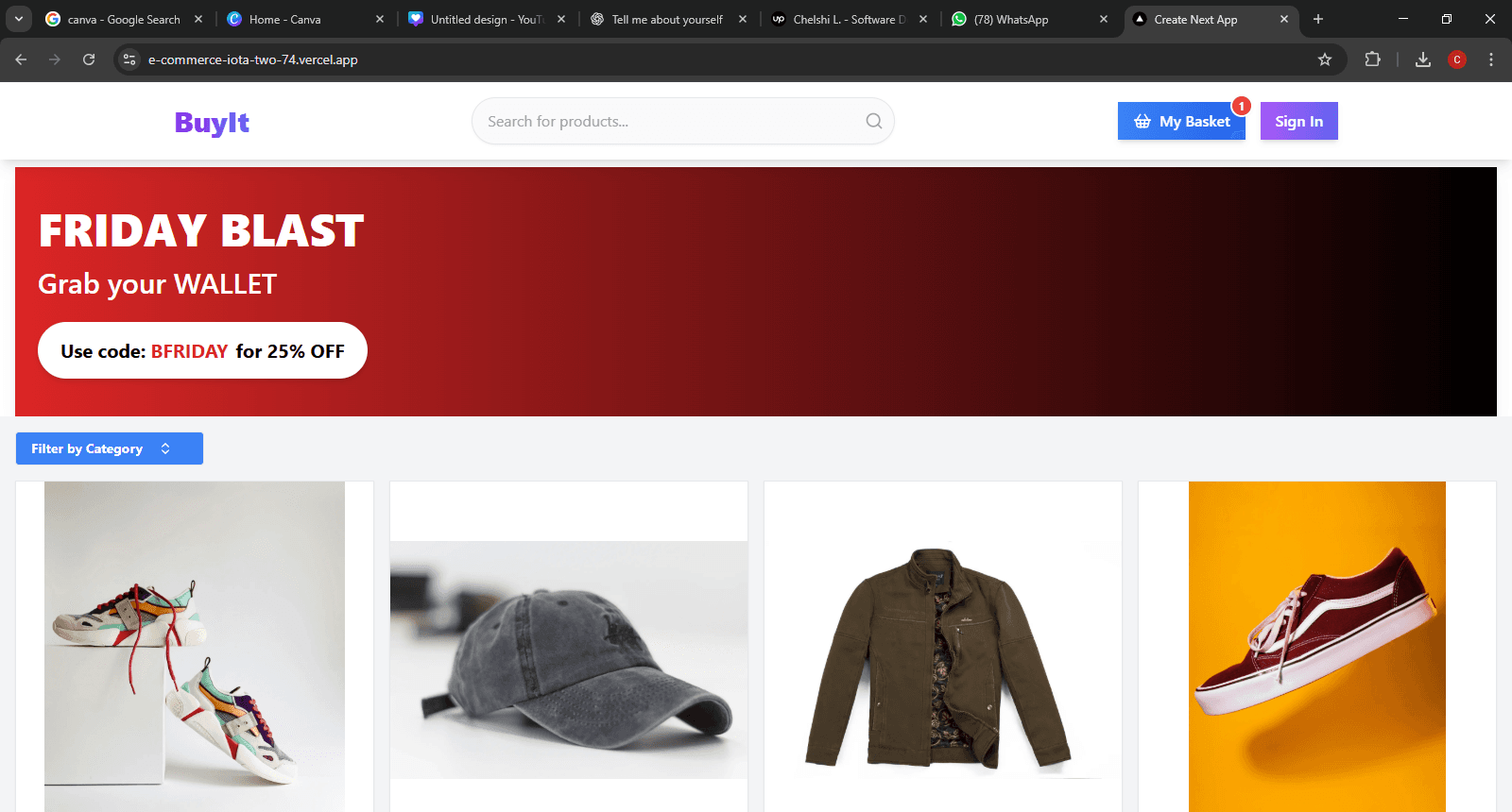 E-commerce store design