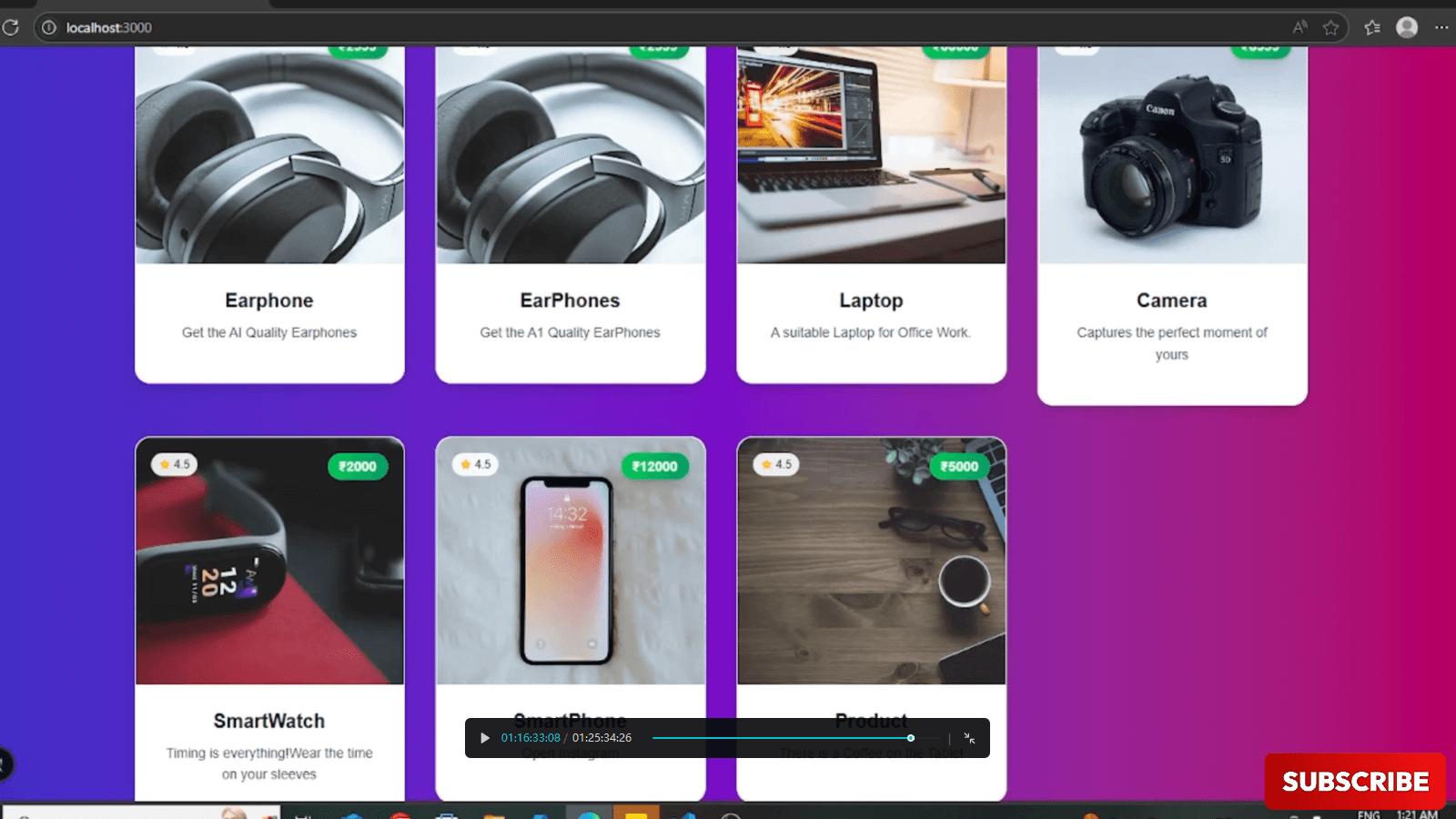 E-commerce platform design